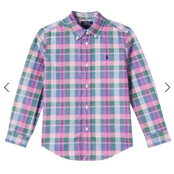 Ralph Lauren Kids Multicolor Plaid Button Down Shirt - Picture 6 of 7